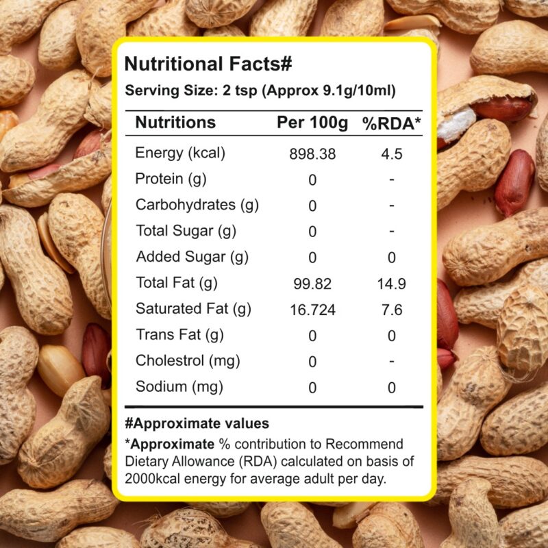Cold Pressed Groundnut Oil - 1L,3L,5L | Helps in Lowering Cholestrol & Improves Heart Health | Perfect blend of Health, Taste & Aroma - Image 5