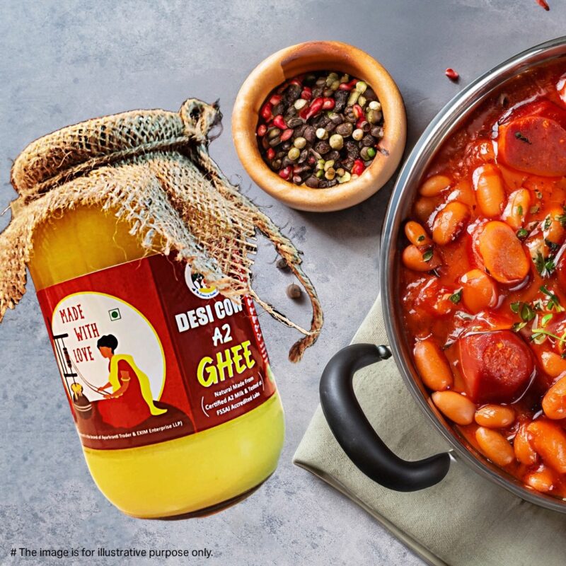 A2 Sahiwal Cow Ghee (500 ml,1L,2L) | Traditional Bilona Method A2 Cow Ghee | Grassfed, Pure and Healthy Desi Cow Ghee (Glass Bottle) - Image 3